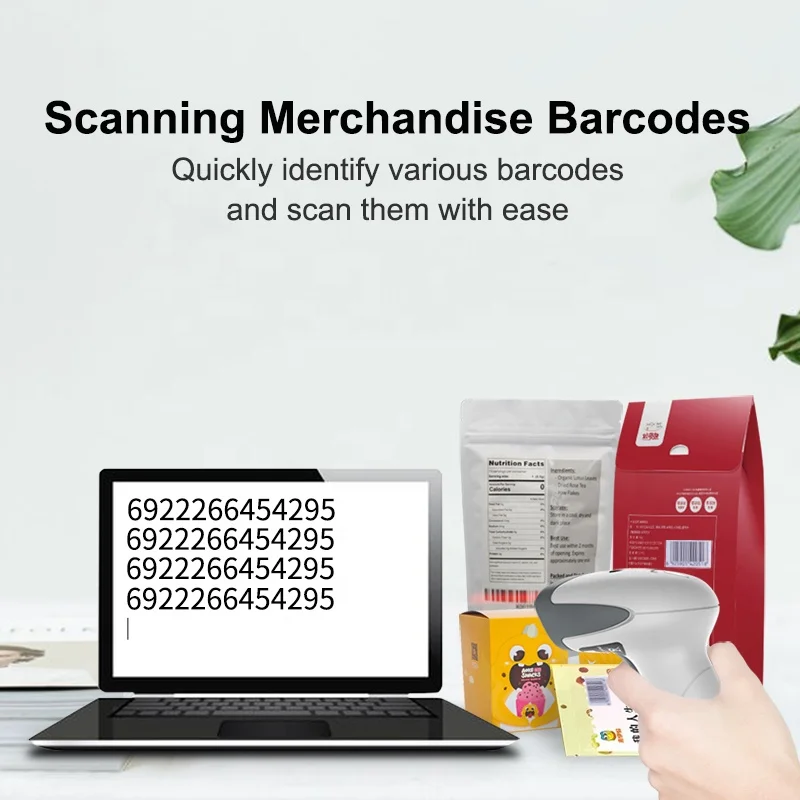 OEM ODM 1D 2D QR USB интерфейс ручной считыватель штрих-кода сканер проводной для супермаркета