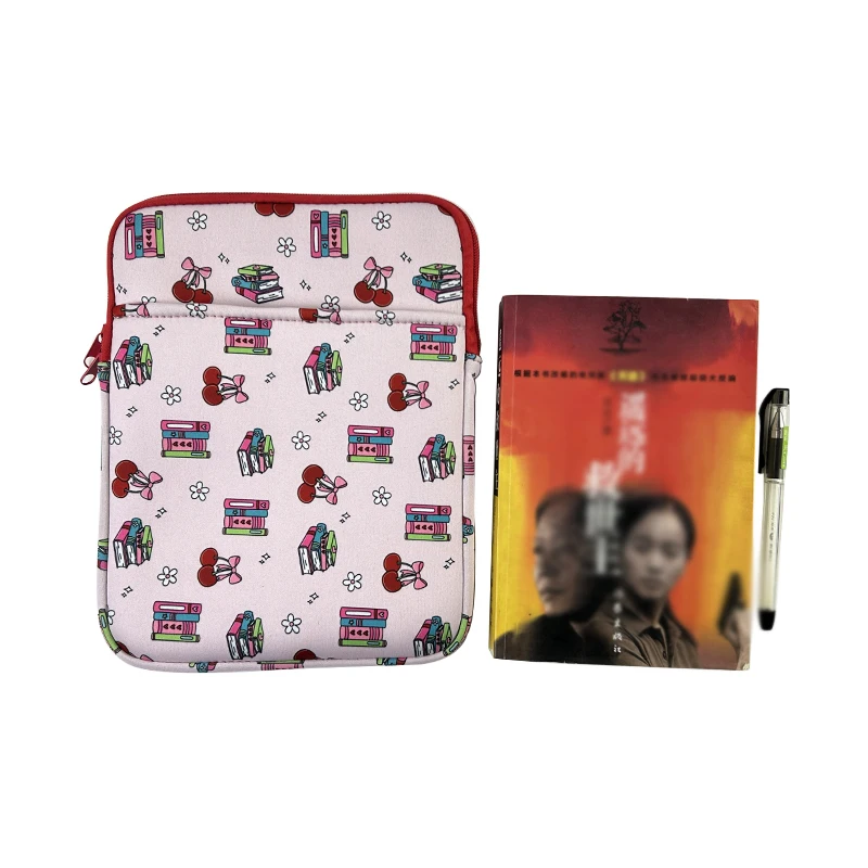 High Quality Book Sleeve with Zipper and Front Pocket Neoprene Pouch for Ipad