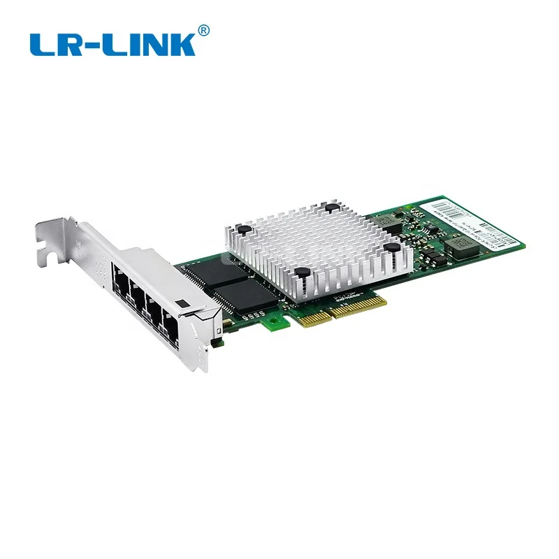 Lrlink PCIe 4 x 1G RJ45 Connector Network Card 1000Mbps Gigabit Copper Ethernet Quad Port Server Adapter