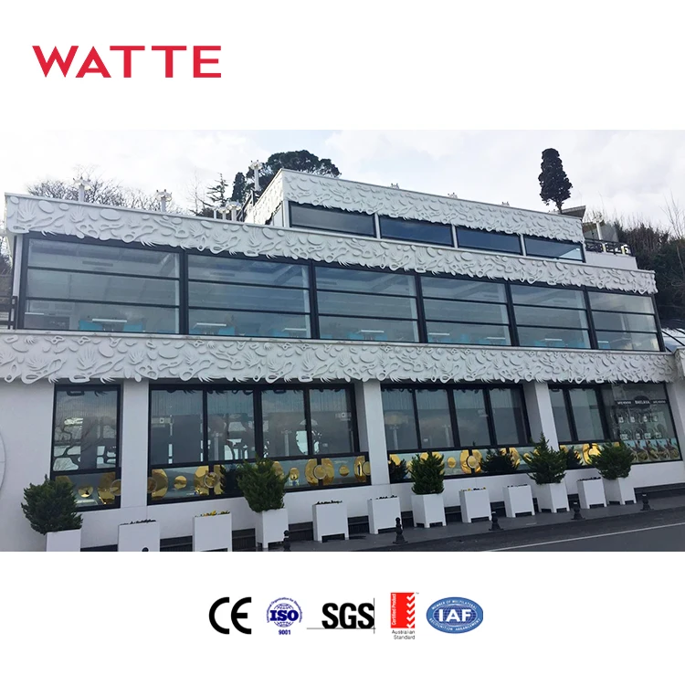 Electric Lift Aluminum Double LOW-E Glazed Window Soundproof Sliding Balcony Toughened Glass Windows Lift Up Window