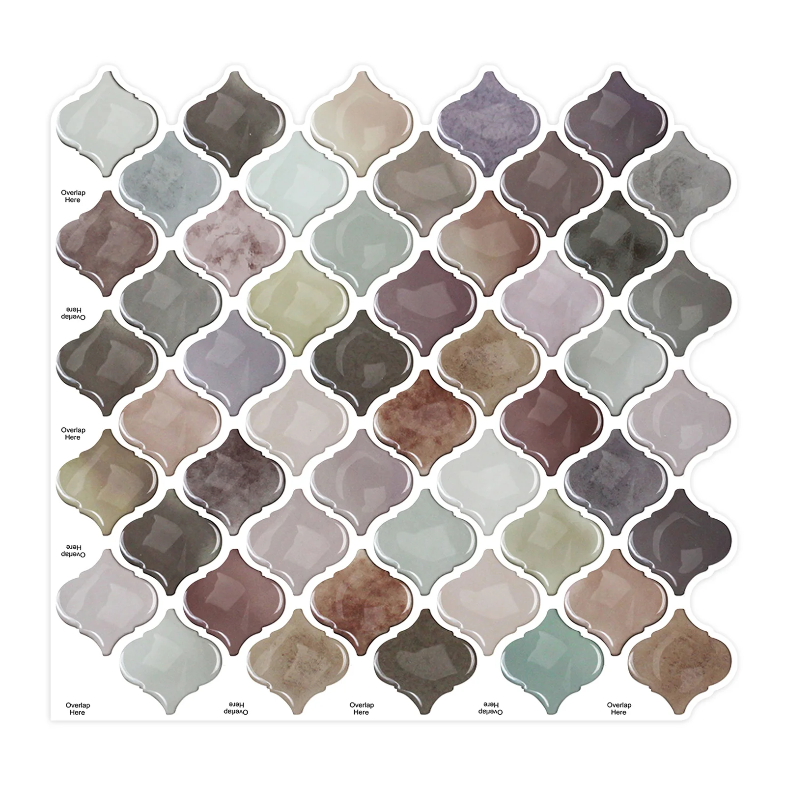 Home Decor Self Adhesive 3D Subway Stickers Wall Decoration Peel and Stick Tile Backsplash for Kitchen Bathroom