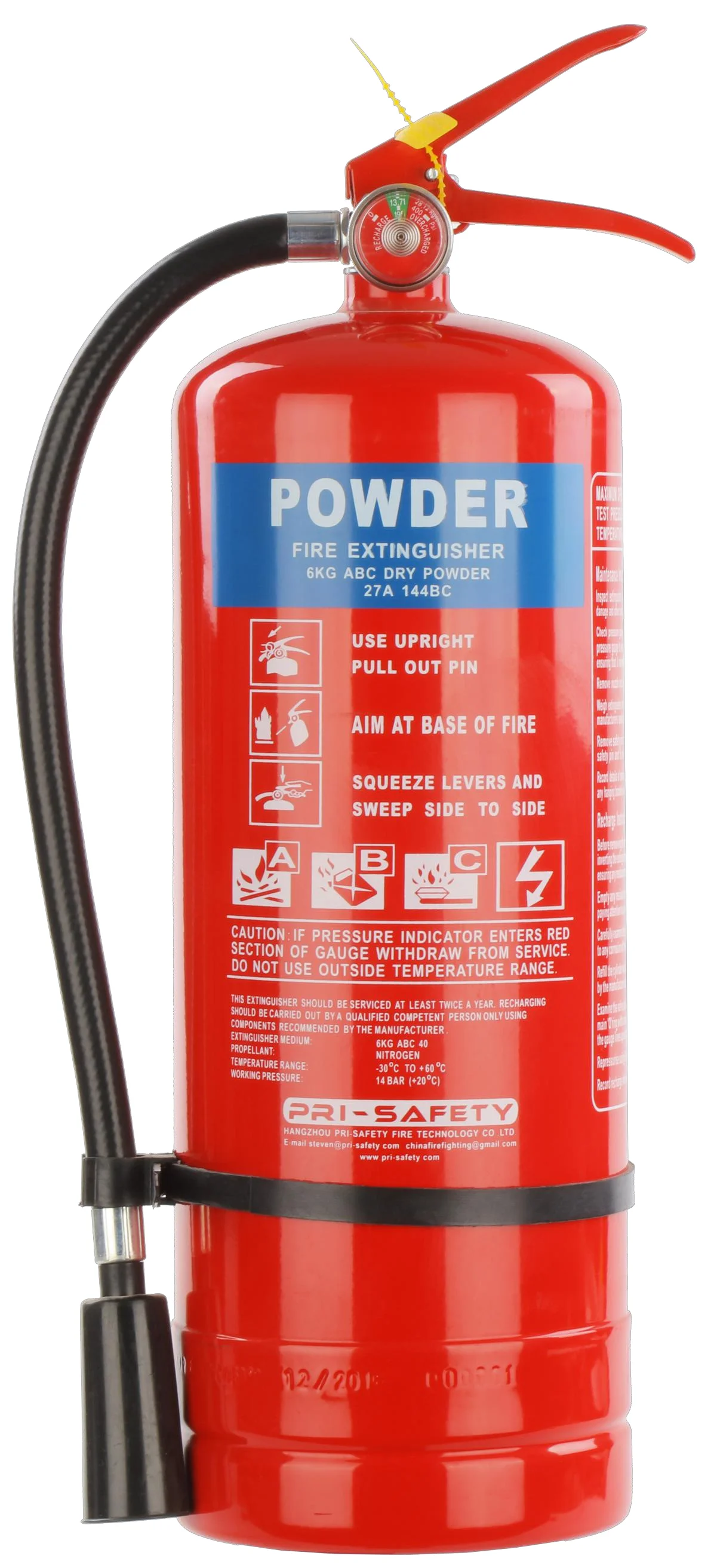 ABC Dry Powder Type DCP  Fire Extinguisher 1kg 4kg 5kg 6kg 9kg extinguisher extintores pqs