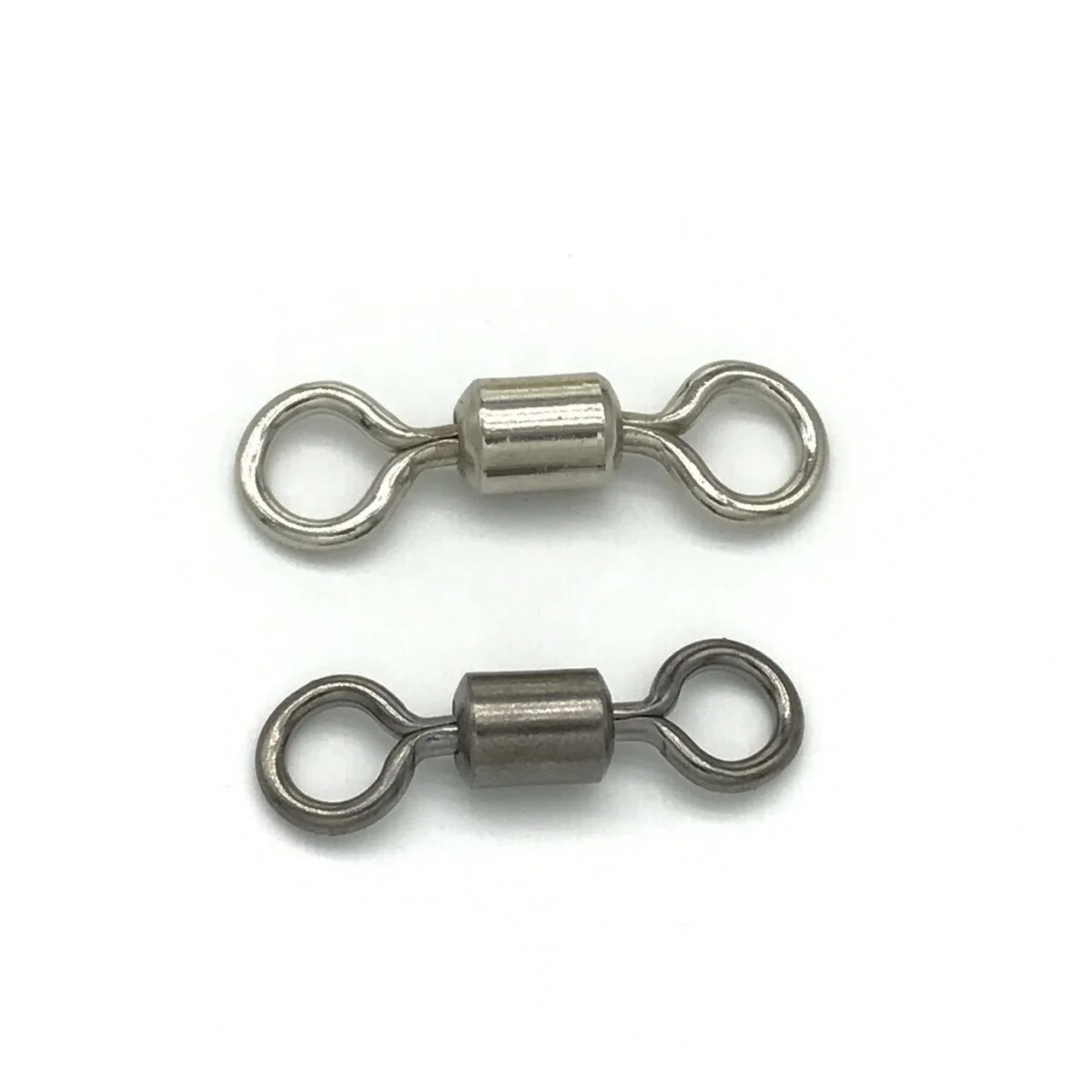 Fast delivery Wholesale high quality White nickel copper Stainless Steel American fishing accessories rolling swivel