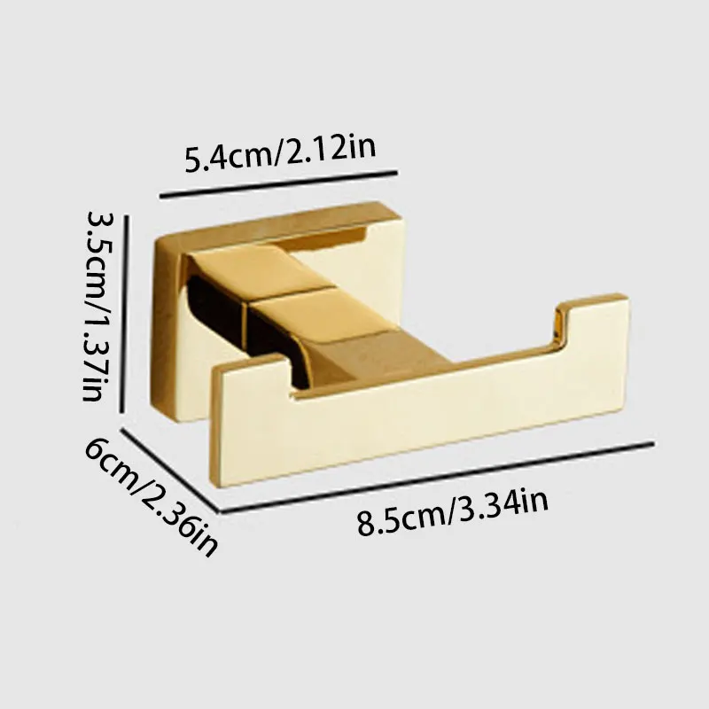 Copper zinc bathroom Sturdy stylish hook bathroom pendant towel coat hook rack