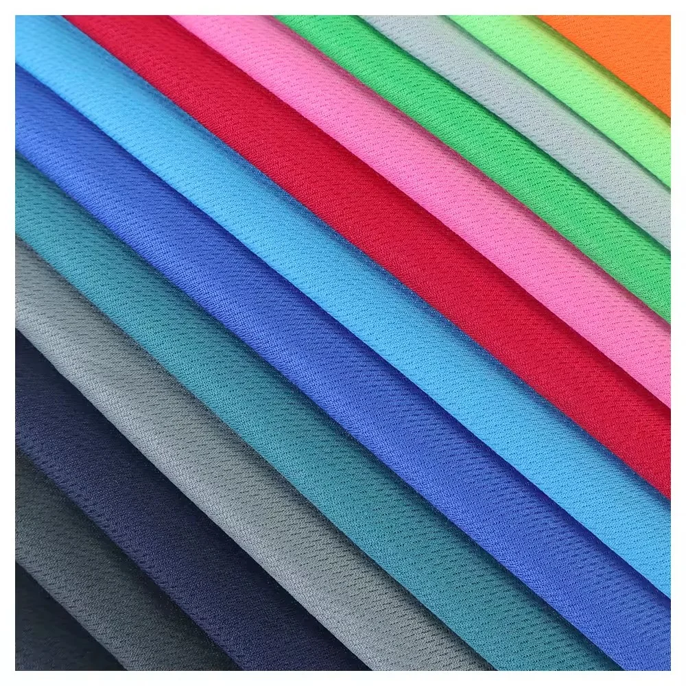 140gsm breathable quick-drying 100% polyester birds eye mesh fabric suitable for sportswear sports shirts