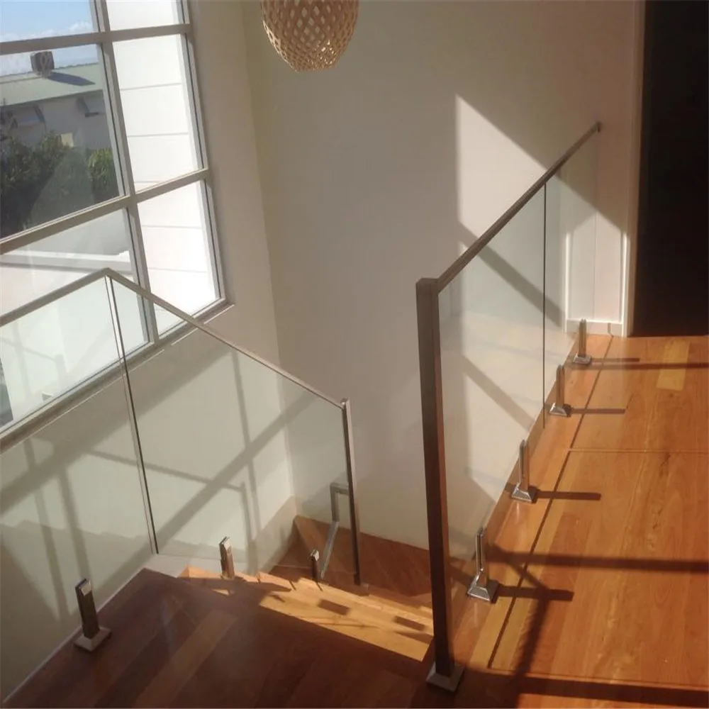 House Modern Plexiglass Fence Stainless Steel Swimming Pool Handrail Glass Spigot Railing Design