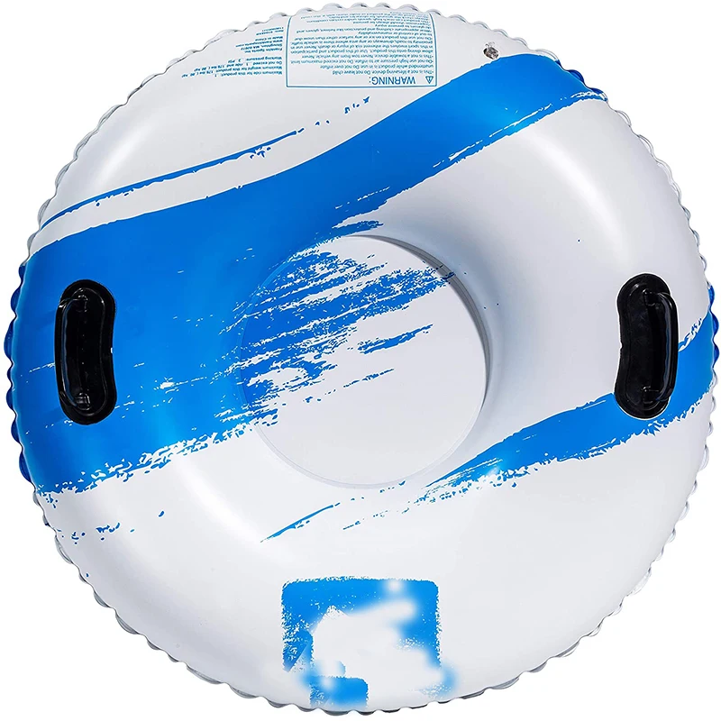 Heavy Duty Inflatable Snow Tube 47 Inches Inflatable Snow Sled for Sledding for Kids and Adults