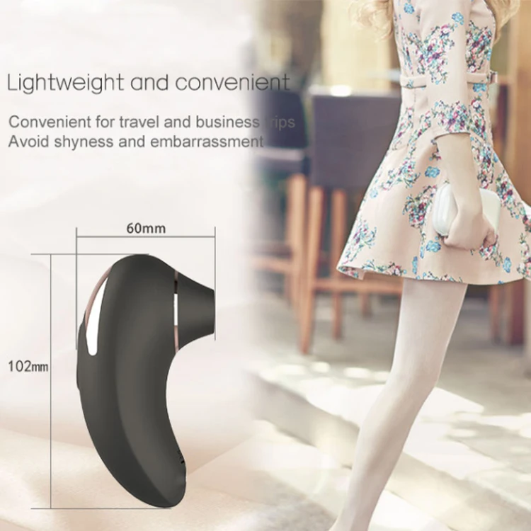 Clitoral Sucking Vibrator Rechargeable Waterproof Nipple Stimulation Portable Silicone Sucking Vibrator for Women