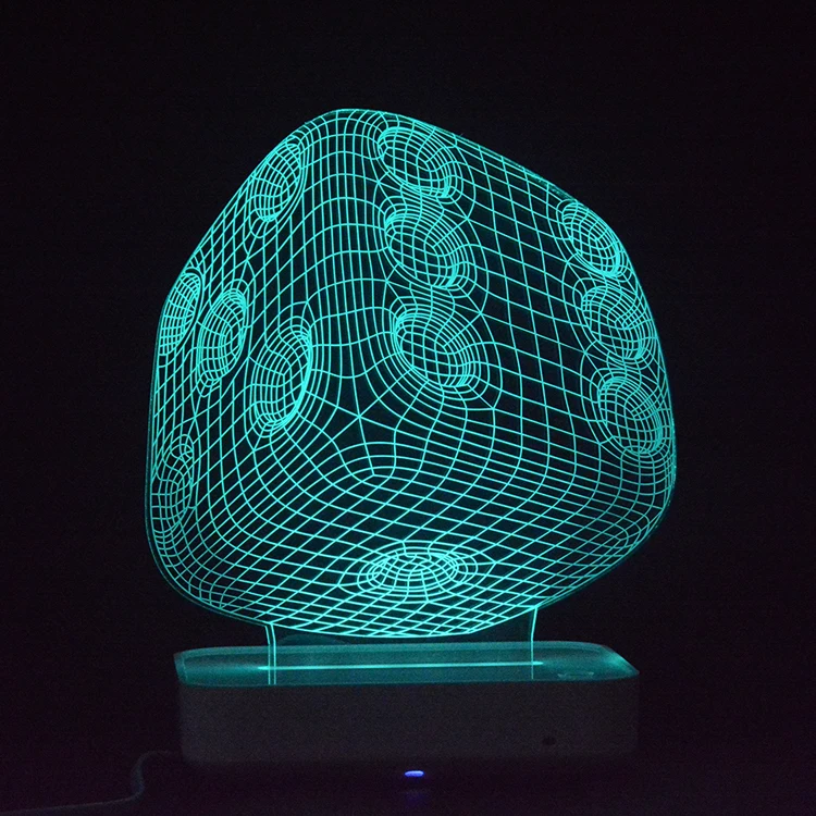 OEM pretty Christmas Tree acrylic 3d lamp with led night light