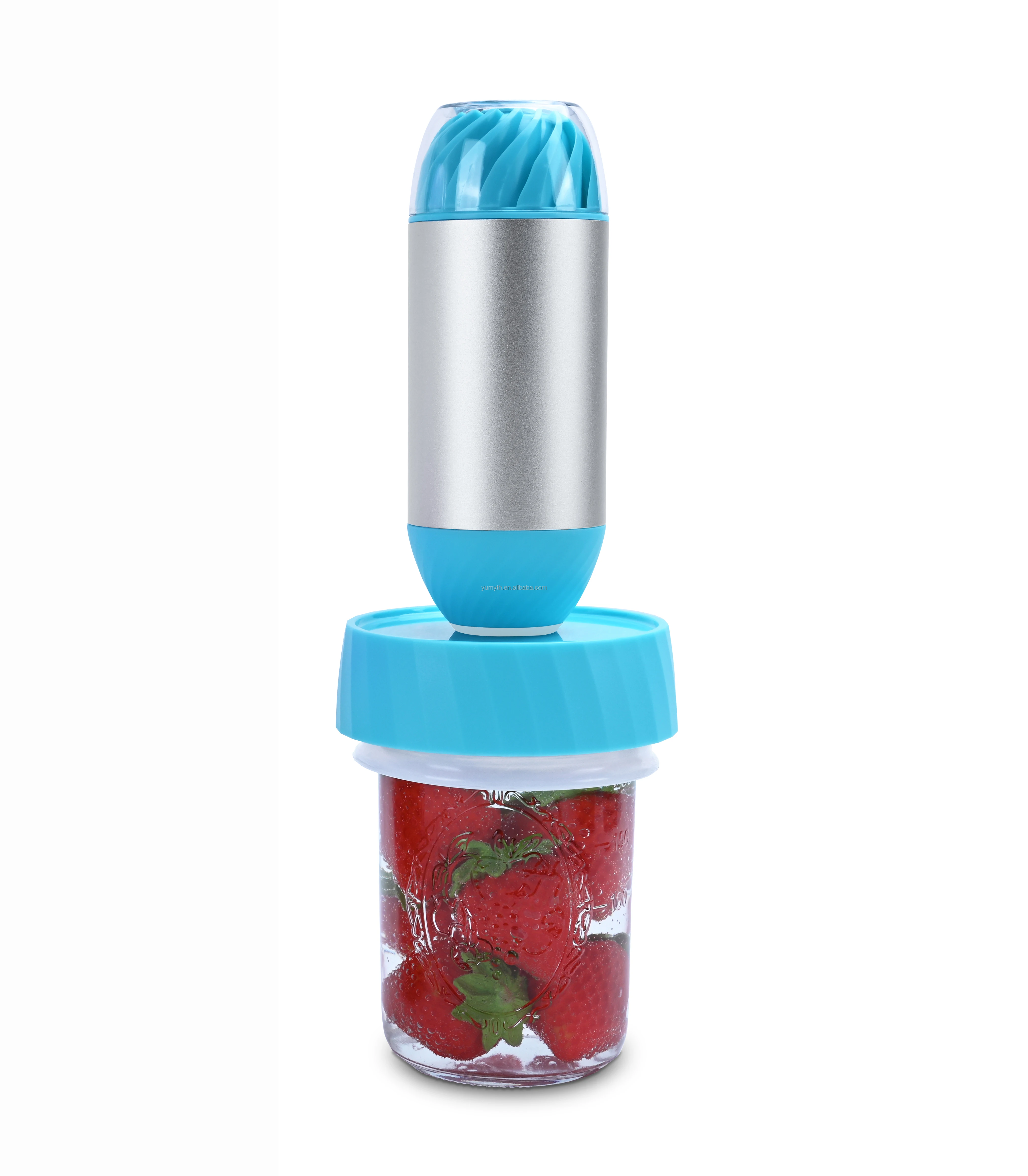 Алюминиевая вакуумная насадка на молнии сумка Mason Jar перезаряжаемый вакуумный насос