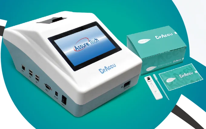 Professional Medical Devices 7 Inch Touch Quantitative Fluorescence Immunoassay Analyzer