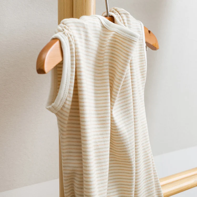 wholesale summer 100% cotton baby sleep sack organic with short sleeves