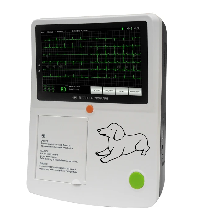 ECG vet portable 3 Channel veterinary ECG for animal machine