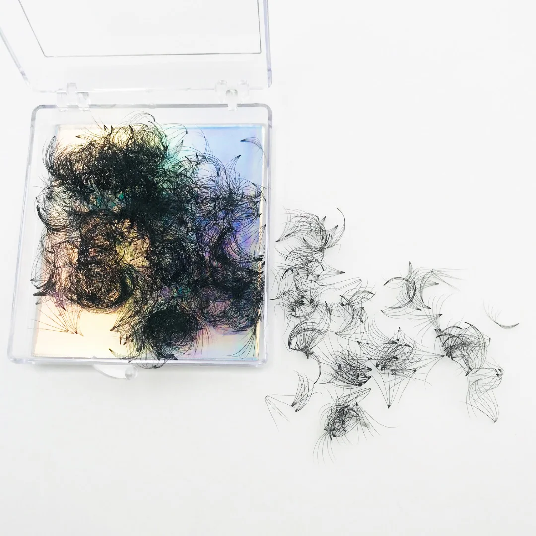 Customized Handmade Promade Fan Premade Loose Volume Fans Eyelashes Extensions Russian Volume Lashes 0.05 0.07 mm False eyelash