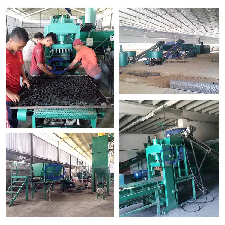 Automation Efficient Coconut Charcoal Hydraulic Briquette Press Machine Briquettes Charcoal Production Machine for Hookah