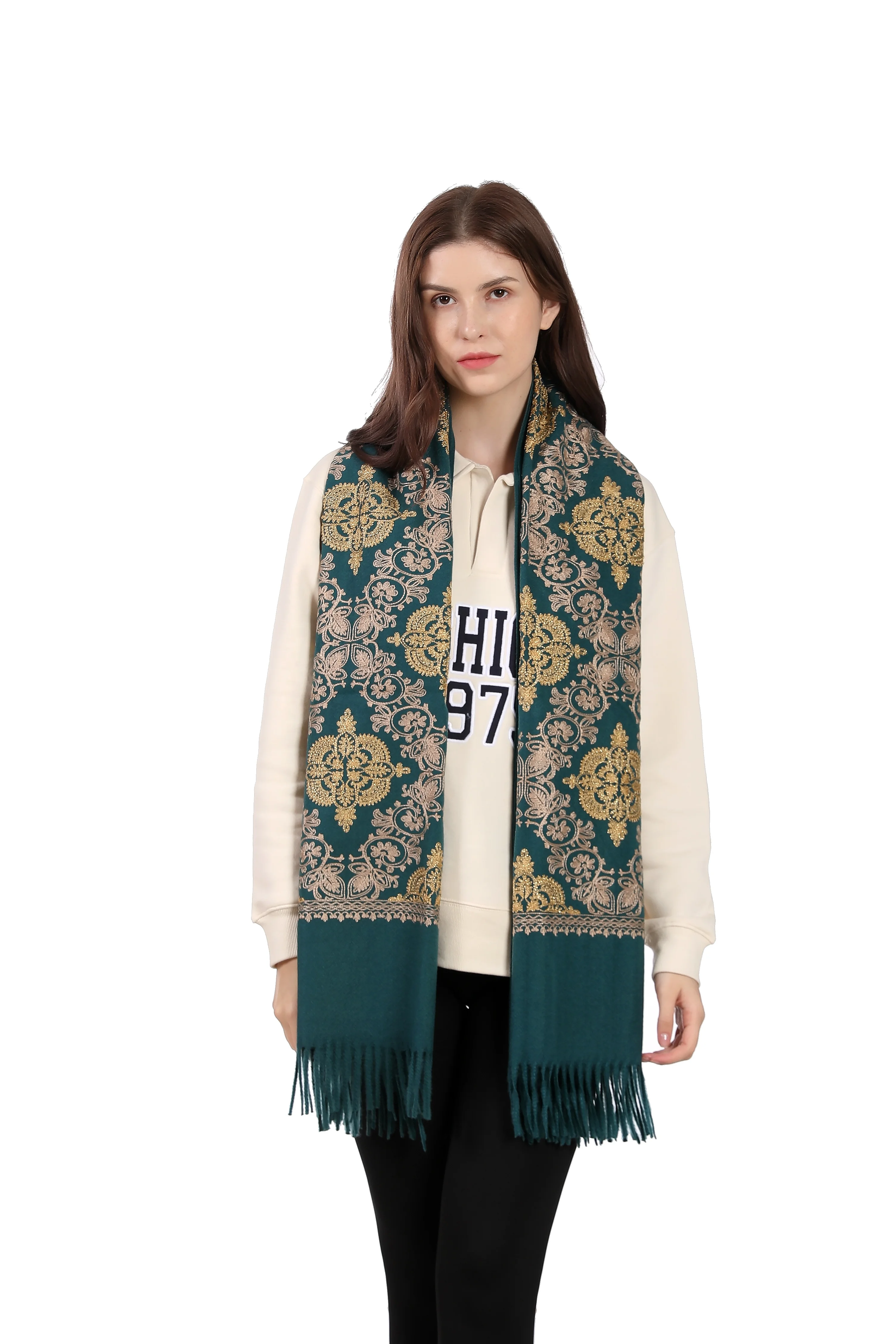 In Stock New Arrival Custom Designer Scarf Digital Printing Square 250 G Satin Scarf For Women Free Sample