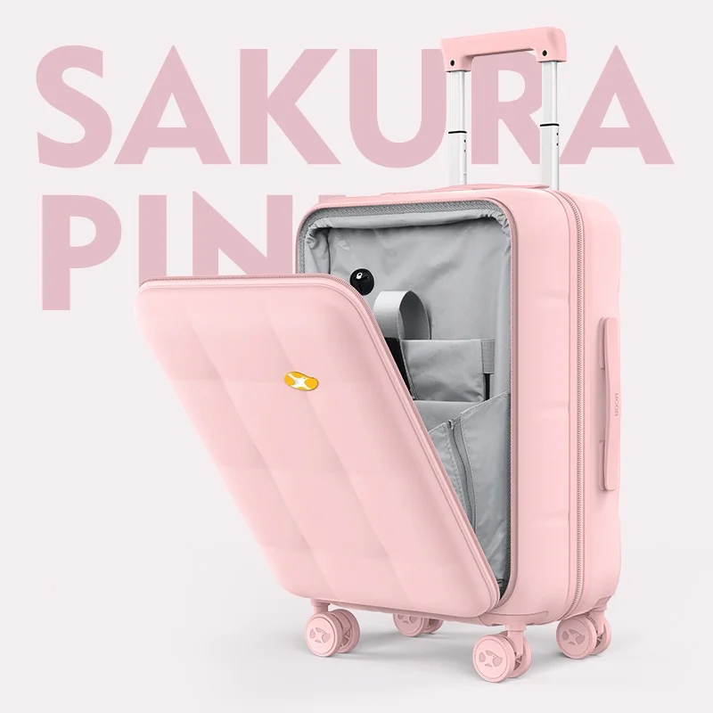 Модный багаж MGB бренд деловой стиль USB зарядный порт расширительный слой 20 дюймов переносной чемодан переднее открывающийся багажный мешок