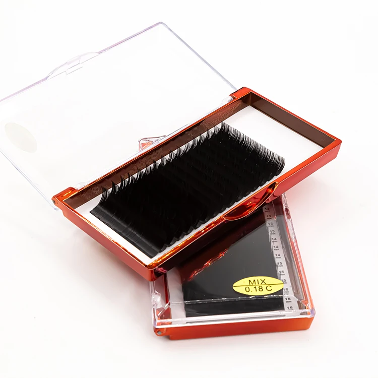 High quality eyelash extensions 0.07 d curl 19mm long length las extension supplies private label pestanas