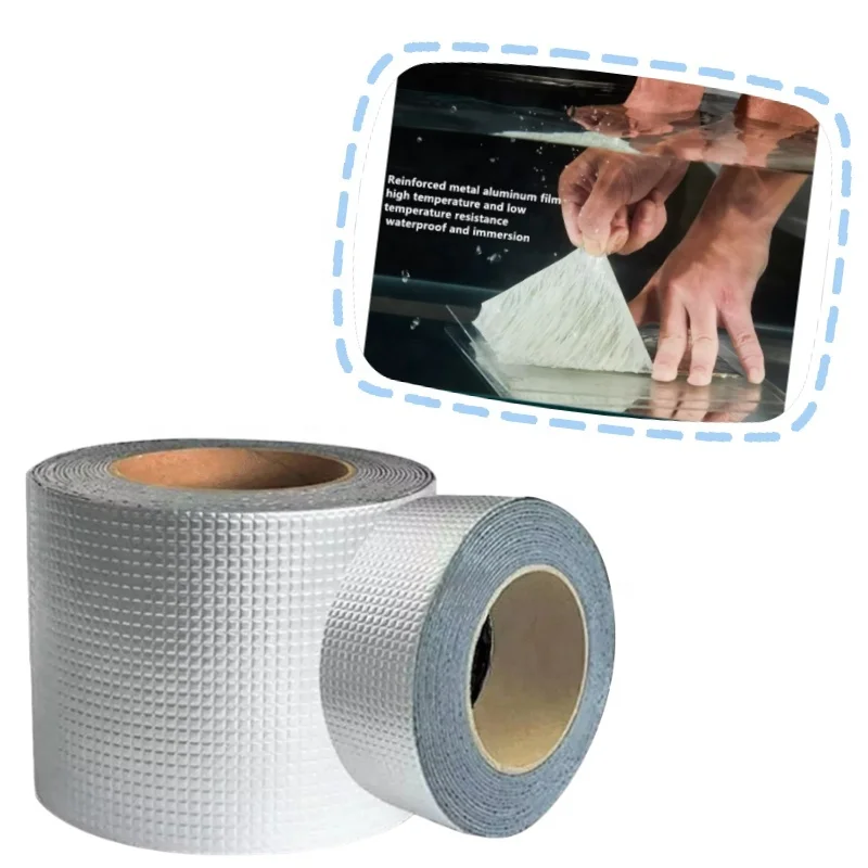 Kezu Butyl Waterproof Tape Super Sticky Aluminum Foil Super Fix Tape For Roof Leak Wall Crack Easy To Use