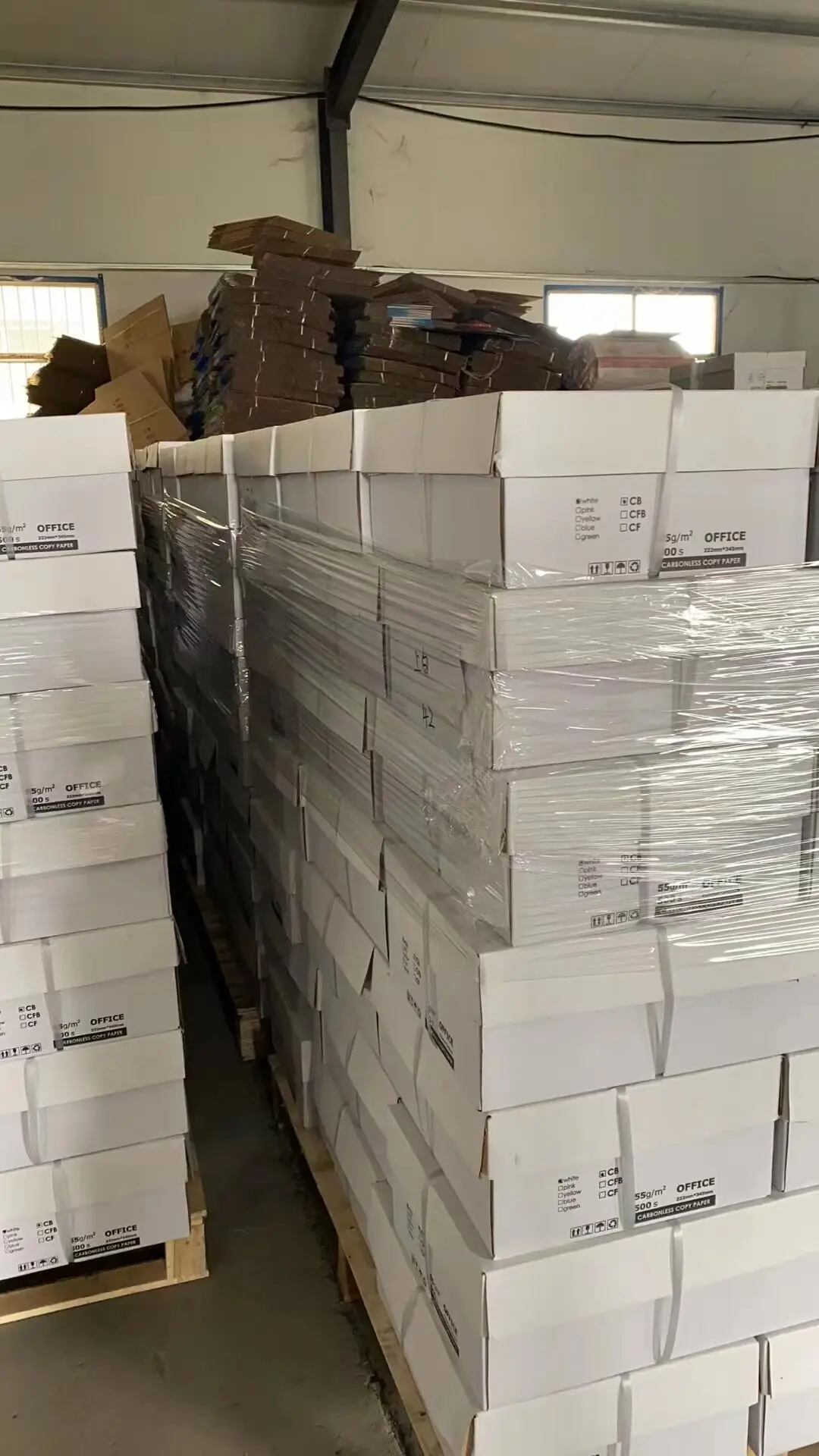 NCR Superior Carbonless Paper, 4-Part, Straight, White/Canary/Pink/Gold, Letter Size, Carton of 5,000 sheets