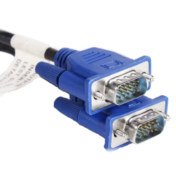 
VGA Male to Male Cable 4.9ft (1.5m) HD 1080P Computer Monitor Cable 15pin 