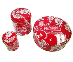 Hawaii  cookies corner brand  biscuit  tin box  cracker box food tin box with custom printing
