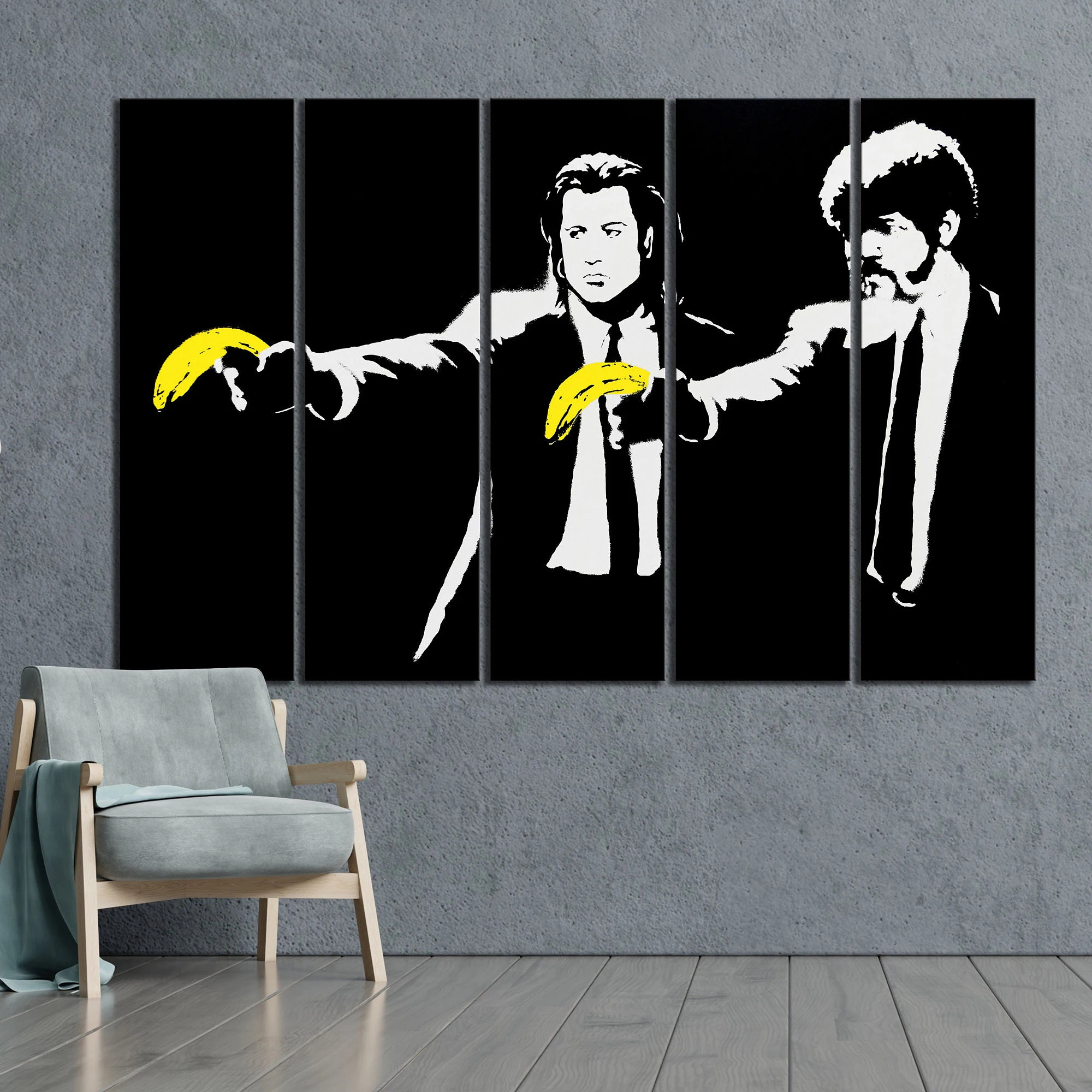 Canvas Print Banksy Pop Wall Art Home Decor Street Graffiti Modern Urban Artwork Trendy Large Wooden Frames Paintings