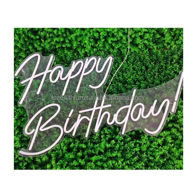 Свадебные принадлежности, гибкий светодиодный знак на день рождения, неоновая вывеска Dulex RGB для дня рождения