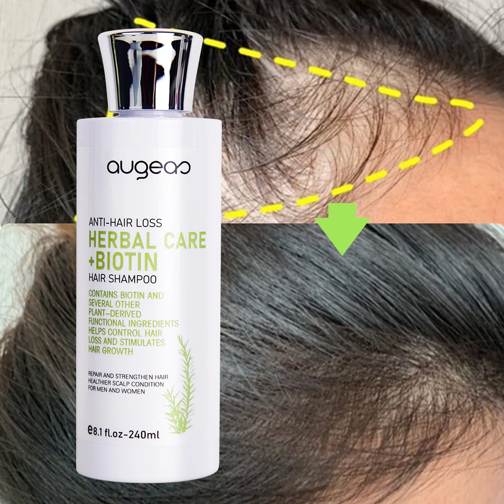 Чистый экологически чистый травяной шампунь против выпадения волос и