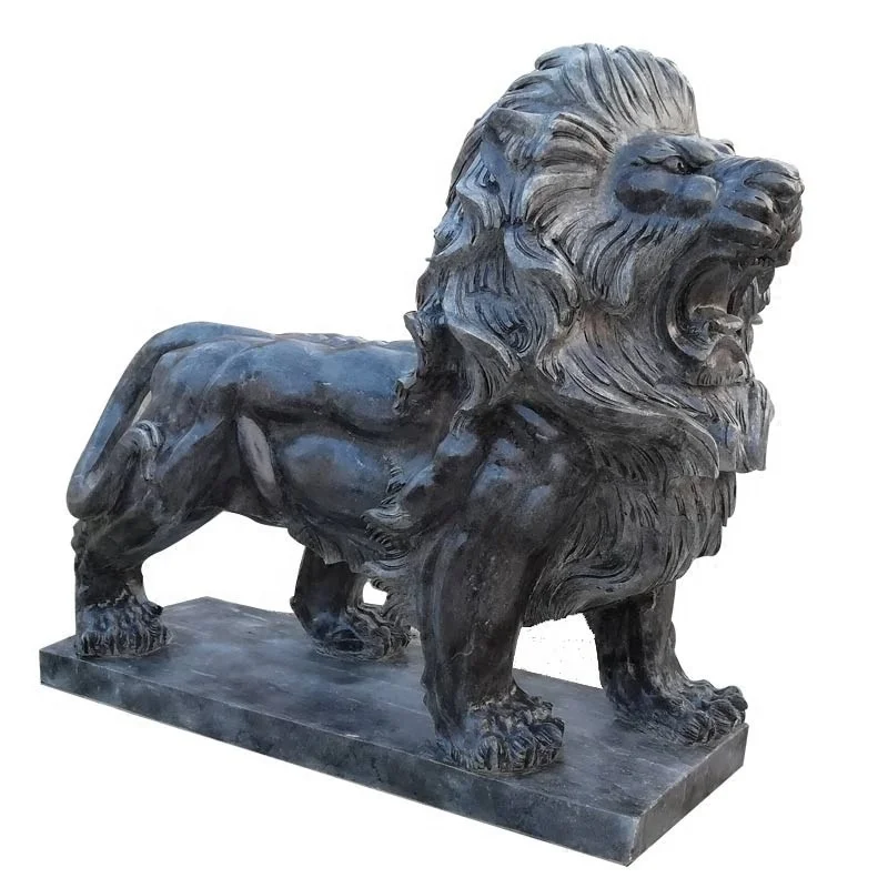 Life size brass lion statues for sale statue lion risine life size stone granite marble lion for sale