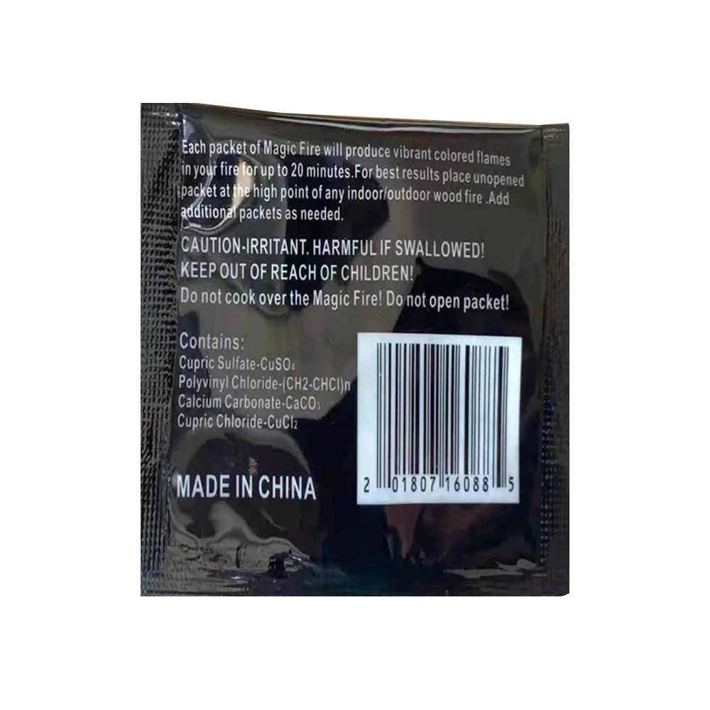 Custom Logo OEM Factory Wholesale Colored Fire Magic Fire Colorful Flames Powder Mystical Fire