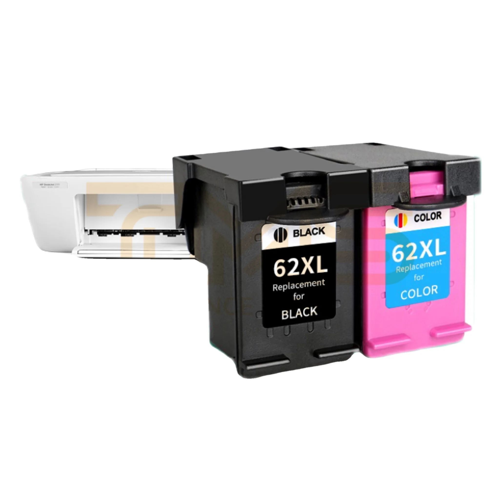 TMS 62XL HP 62 XL Color Remanufactured Color refilling ink cartridges For HP Deskjet Ink for HP62XL 5640 5740 Printer hp Inkjet