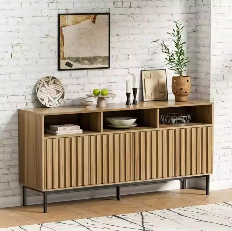 MAY HOME Furniture modern dining living room furniture wood buffet sideboard cabinet Custom sizes and colors