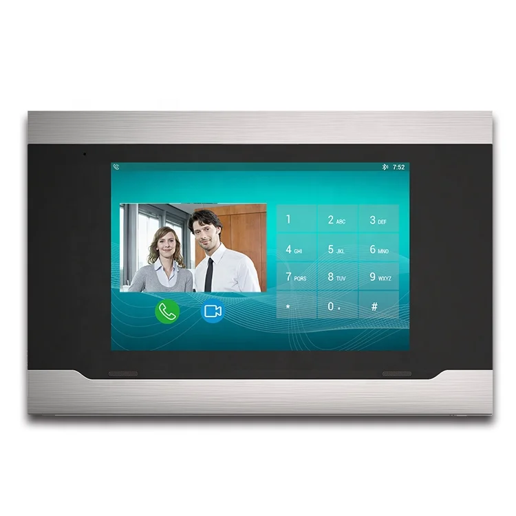 Многоквартирное здание Tcp Ip Sip Rj45 сенсорный ЖК-монитор цветной дверной видеодомофон с приложением