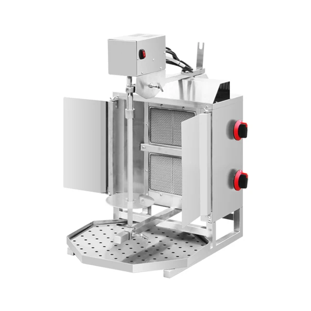 Factory Professional 3 Burners Gas Chicken Shawarma Machine With Rotary Skewers Kebab Meat Maker Machine For Sale
