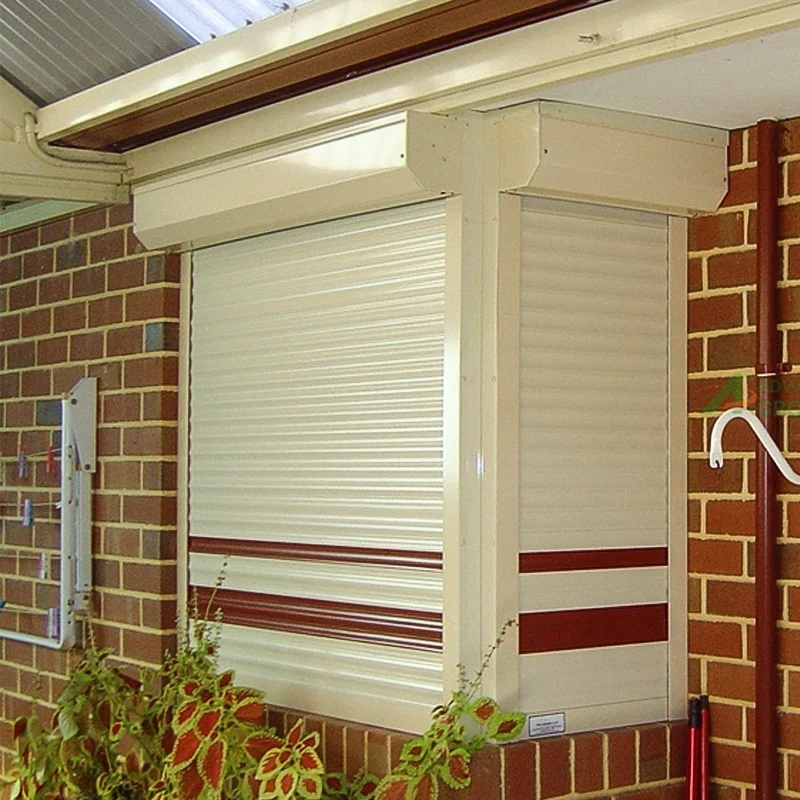 Automatic electric Security Window Aluminium hurricane windproof roller shutter