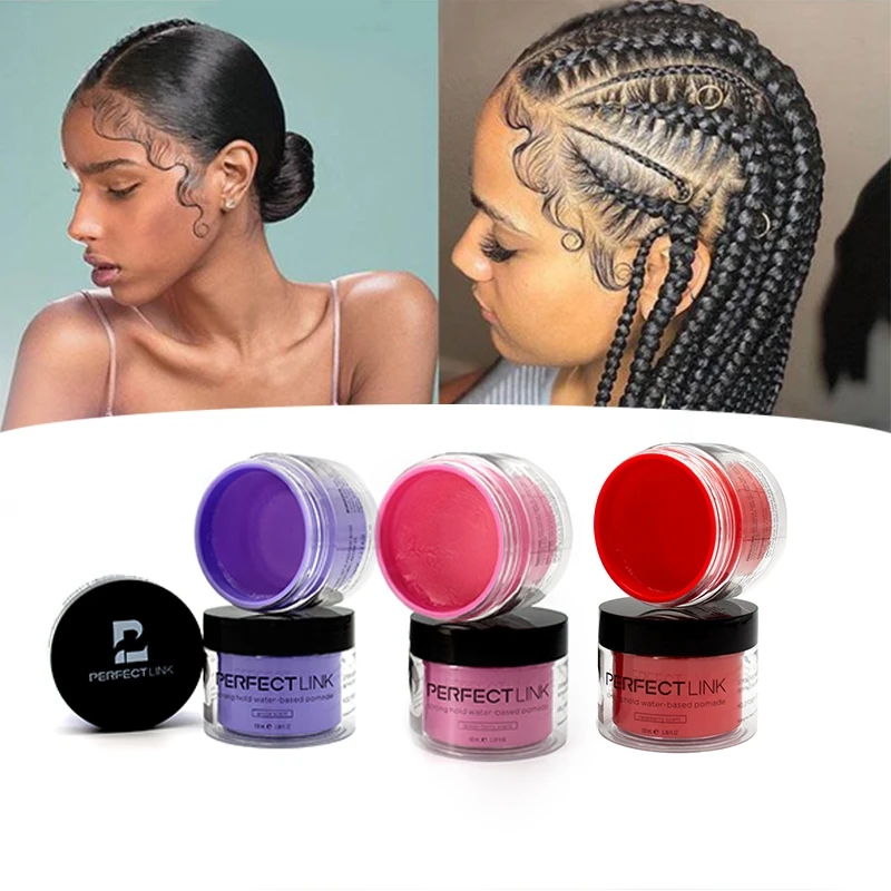 Hot Selling Vendors Pomade Wax Hair Edge Control Hair Braid Gel Organic edge control