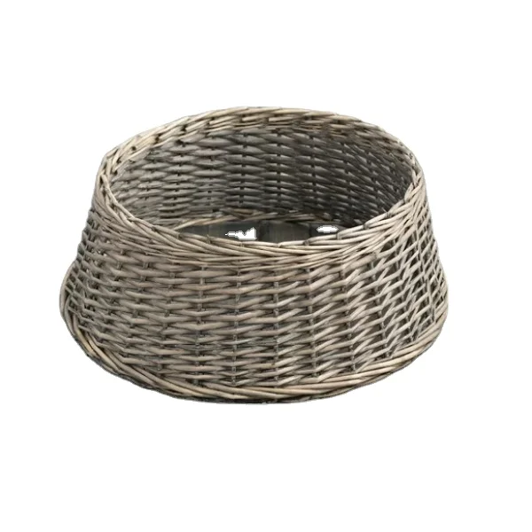 Christmas tree collar, willow wicker rustic natural  for Christmas tree base stand