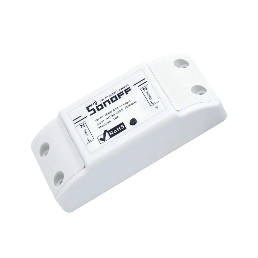 Itead Sonoff Basic R2 Wifi DIY Smart Wireless Remote Switch Domotica Light Controller Module Work with Alexa Google Home eWeLink
