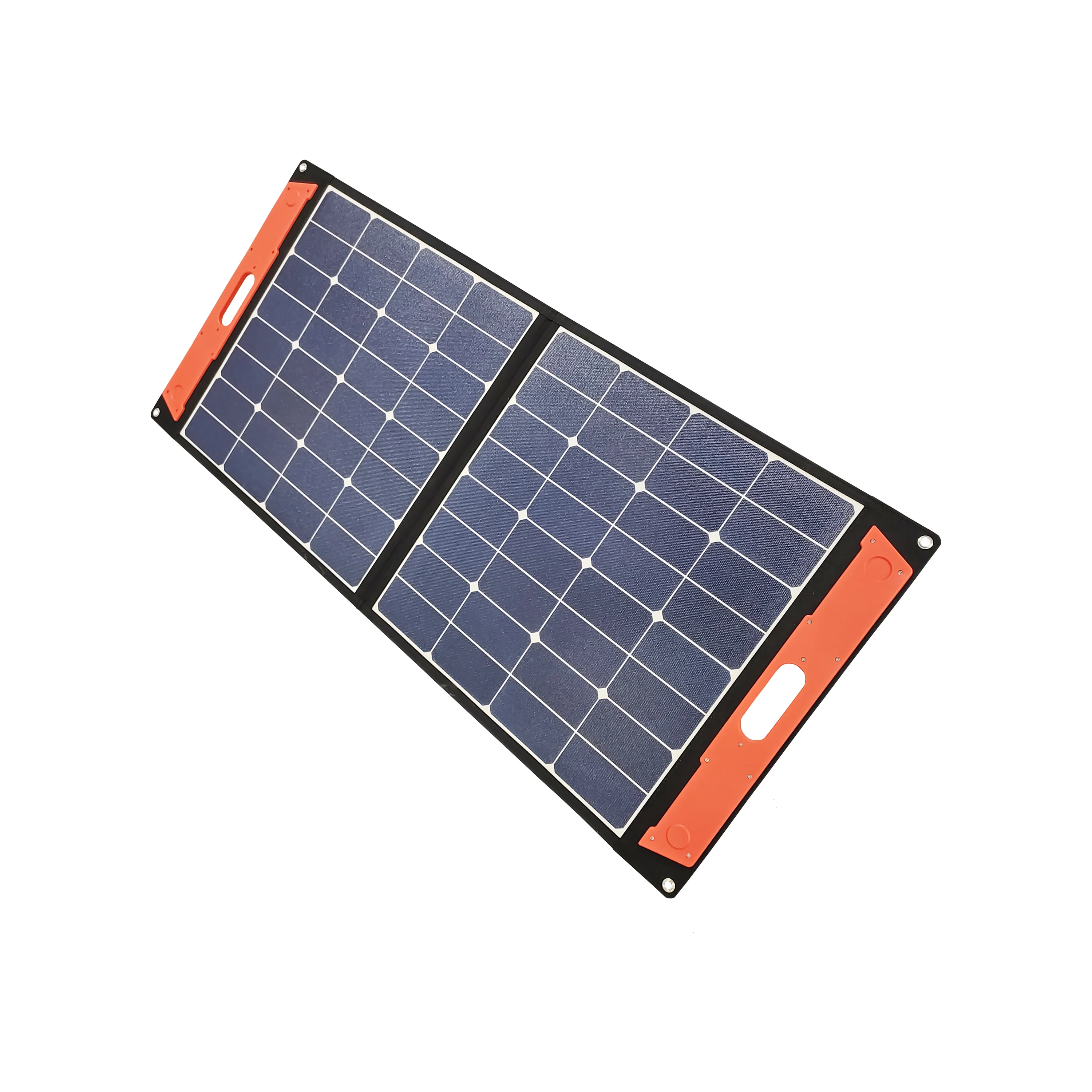 100 Вт 18В две складки ЭТФЭ Sunpower клетки складная солнечная панель со светодиодной подсветкой из 30 Ампер Андерсен автомобильное зарядное устройство с разъемом USB Type-C порт поддерживает функцию