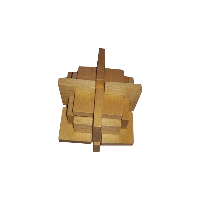 Wooden Classic Cube Puzzle  Teens And Adults Unlocking Wooden Toys Primary School Solid Wood Burr Kongming Lock
