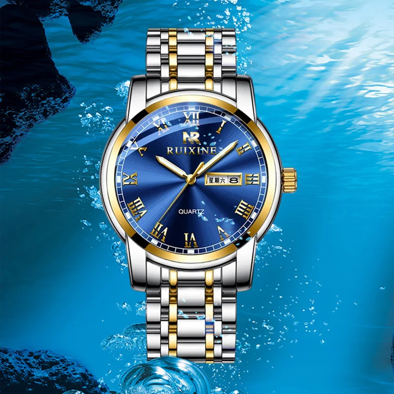 China Advance Luminous Water Resistant Watch Minimalist Quartz Leather Wrist Fashion Casual Wristwatch