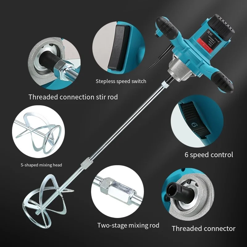 Wholesale industrial grade paint mixer, cement mixer with six speed regulation