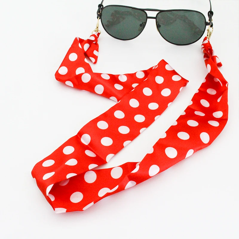Wholesale Bohemian Silk Scarf Ribbon Eyewear Accessory Sunglasses Eyeglasses Glasses Silk Chain Rope Cord