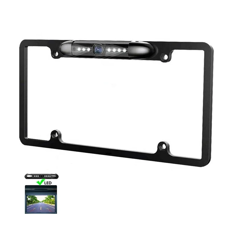 USA led car plate frame license frame with camera