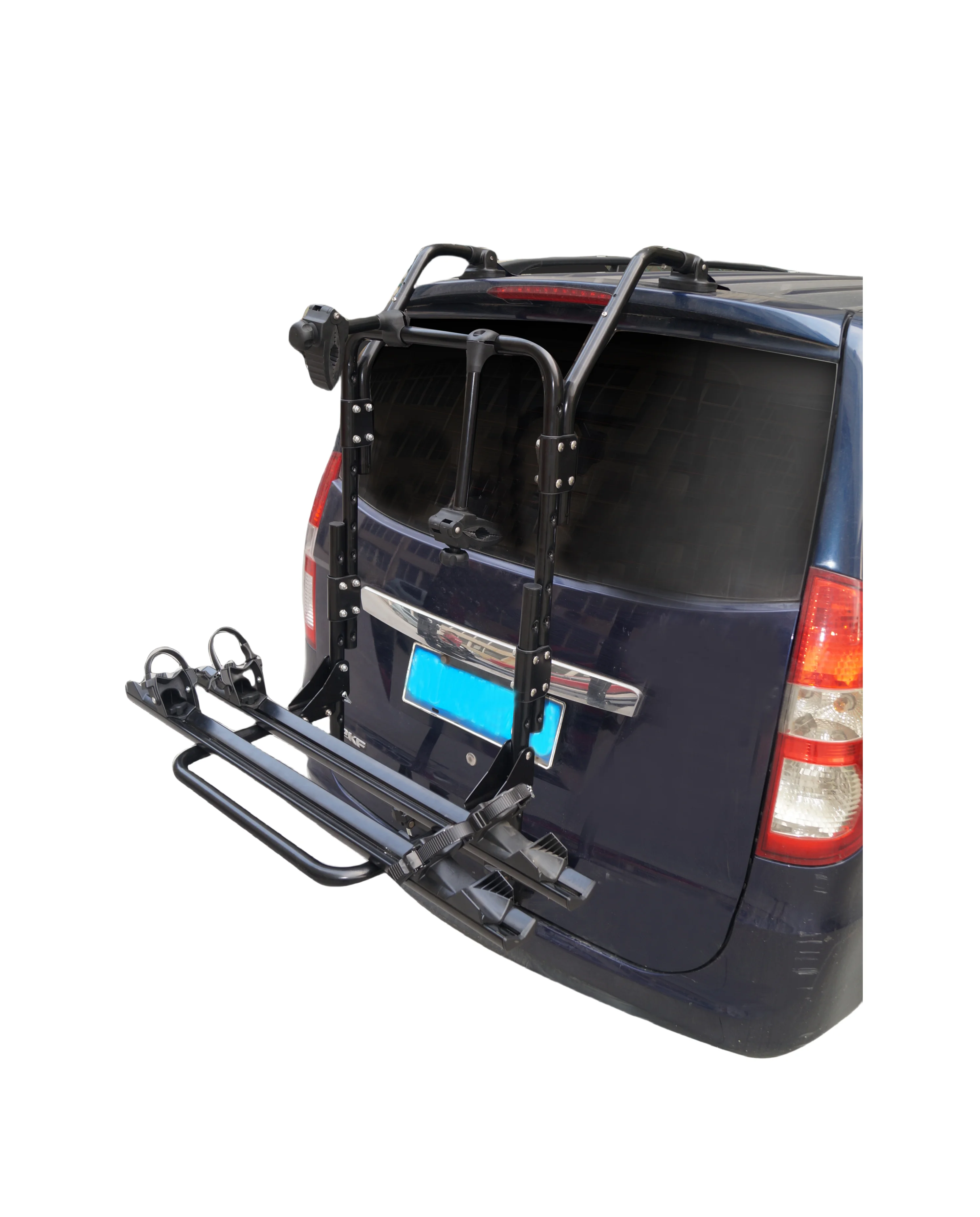 Factory Direct High Quality Aluminium Car rear bike rack for two bicycle for road bike outdoor auto part