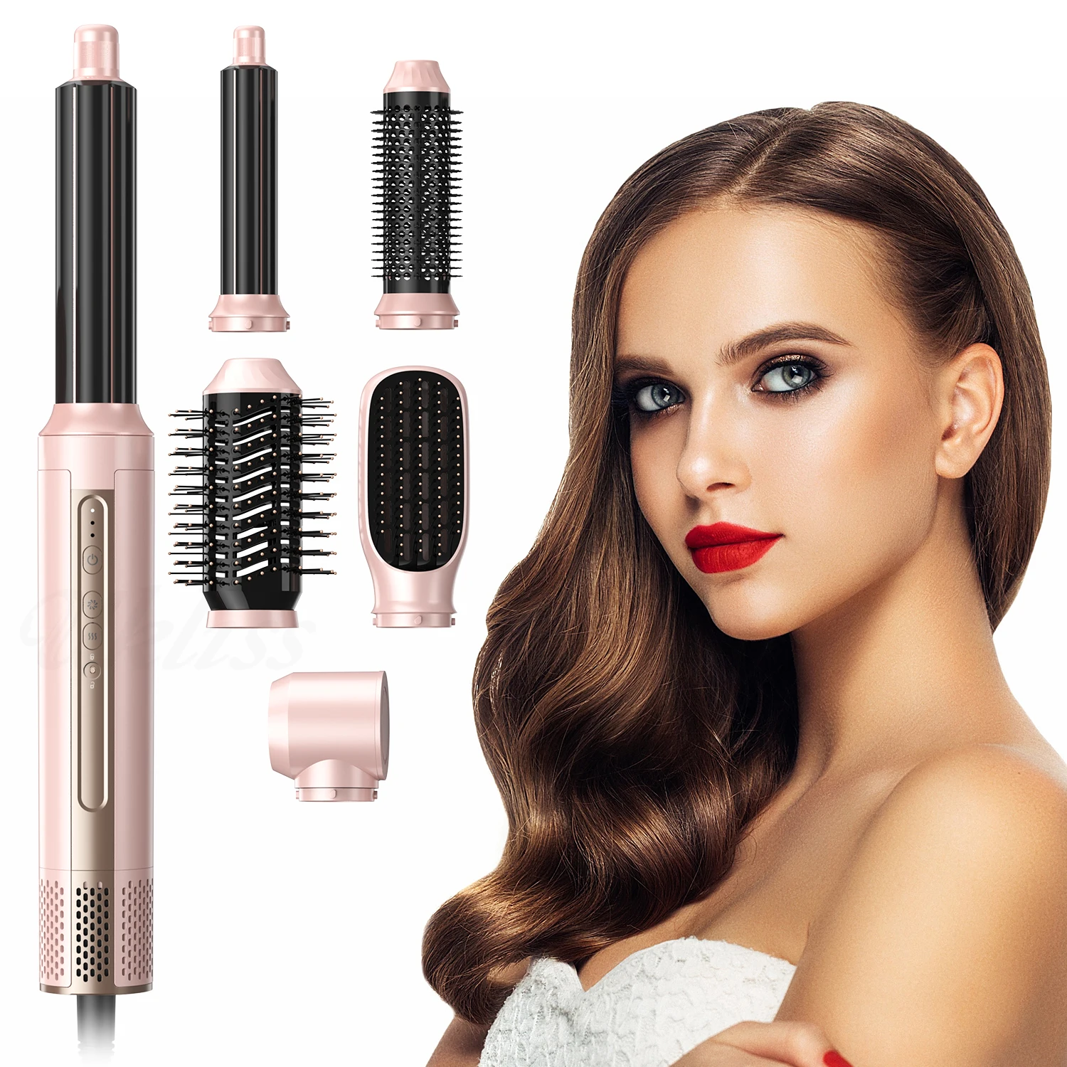 Professional Rotating Styler portable Drying 6 IN 1 rotating hair brush hair dryer