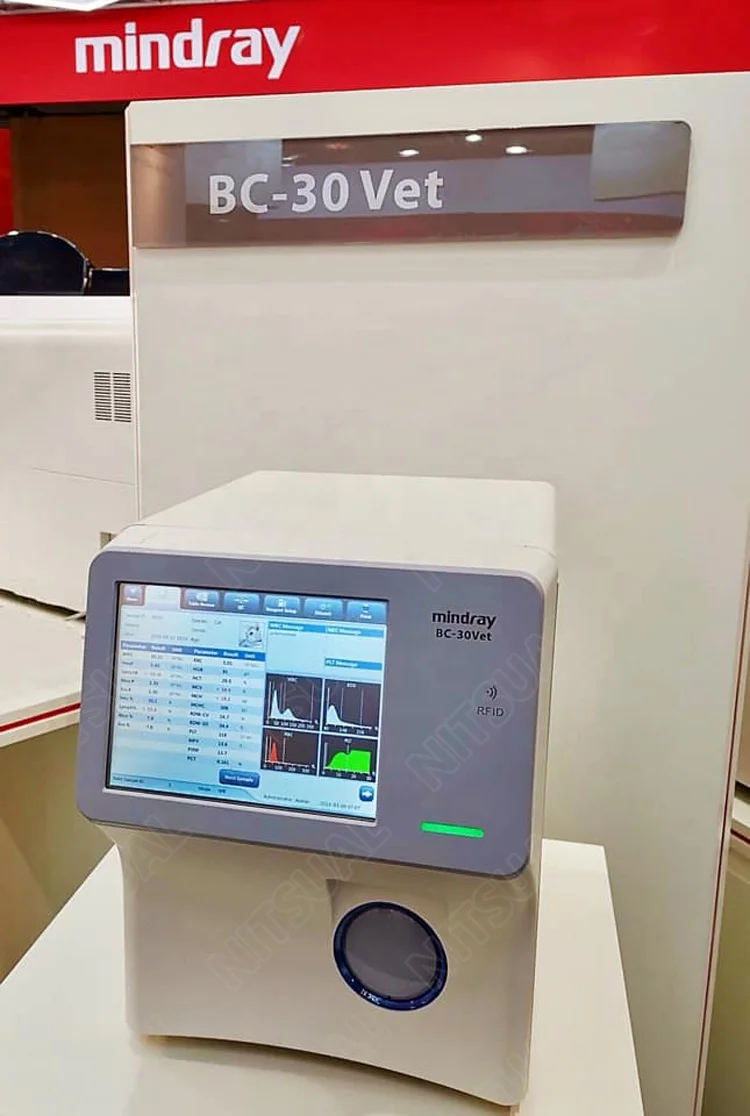 Mindray BC-30Vet Hematology Analyzer Veterinary 4 Part Differential CBC Machine BC 2800 Vet