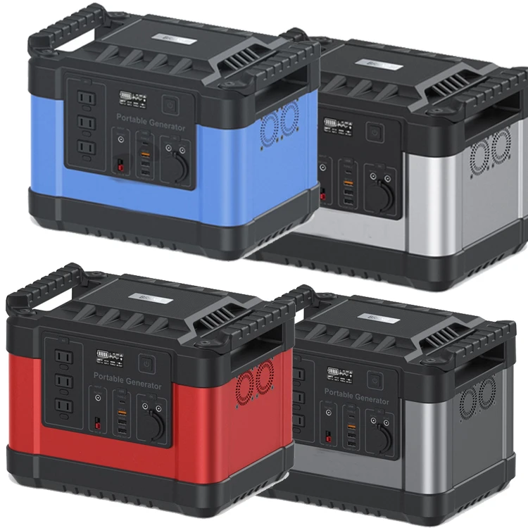 Home Outdoor Camping Power Bank Pack 1000w 1500w 2000w Rechargeable 1kw Solar Generator Portable Power Station