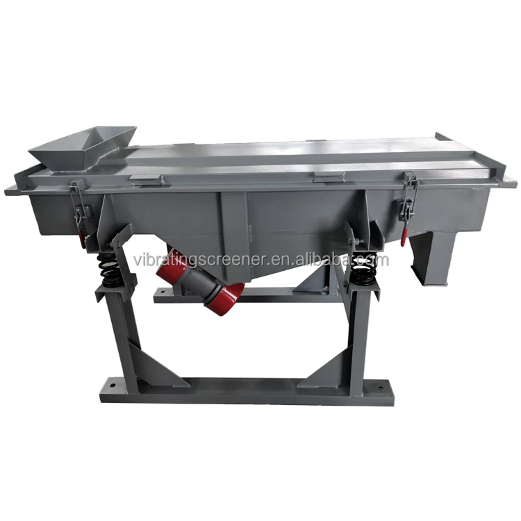 linear vibrating sifter machine for screening wood chips wood pellets feed pellets hominy feed sand silica talc